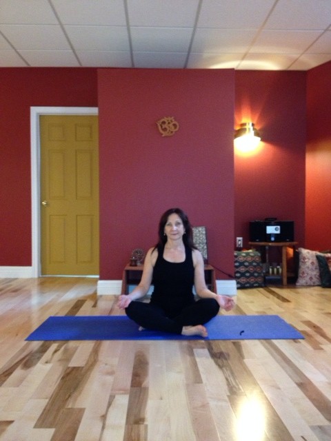 Amy making space in her mind for creativity at Nova Yoga