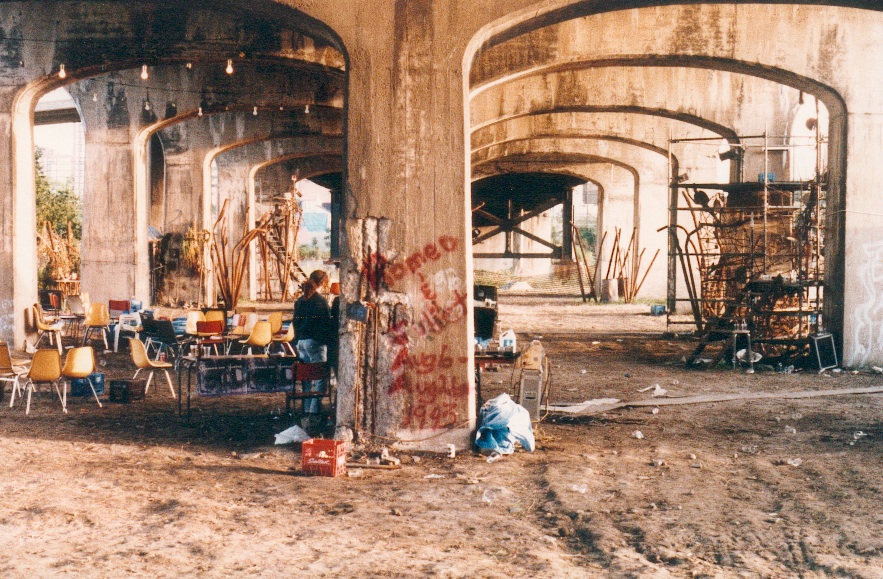 Romeo and Juliet under the Bathurst Street Bridge. 1993. 