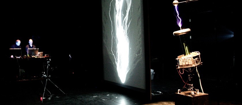 POWEr : audiovisual performance by Alexandre Burton and Julien Roy at ISEA in Vancouver 2015.