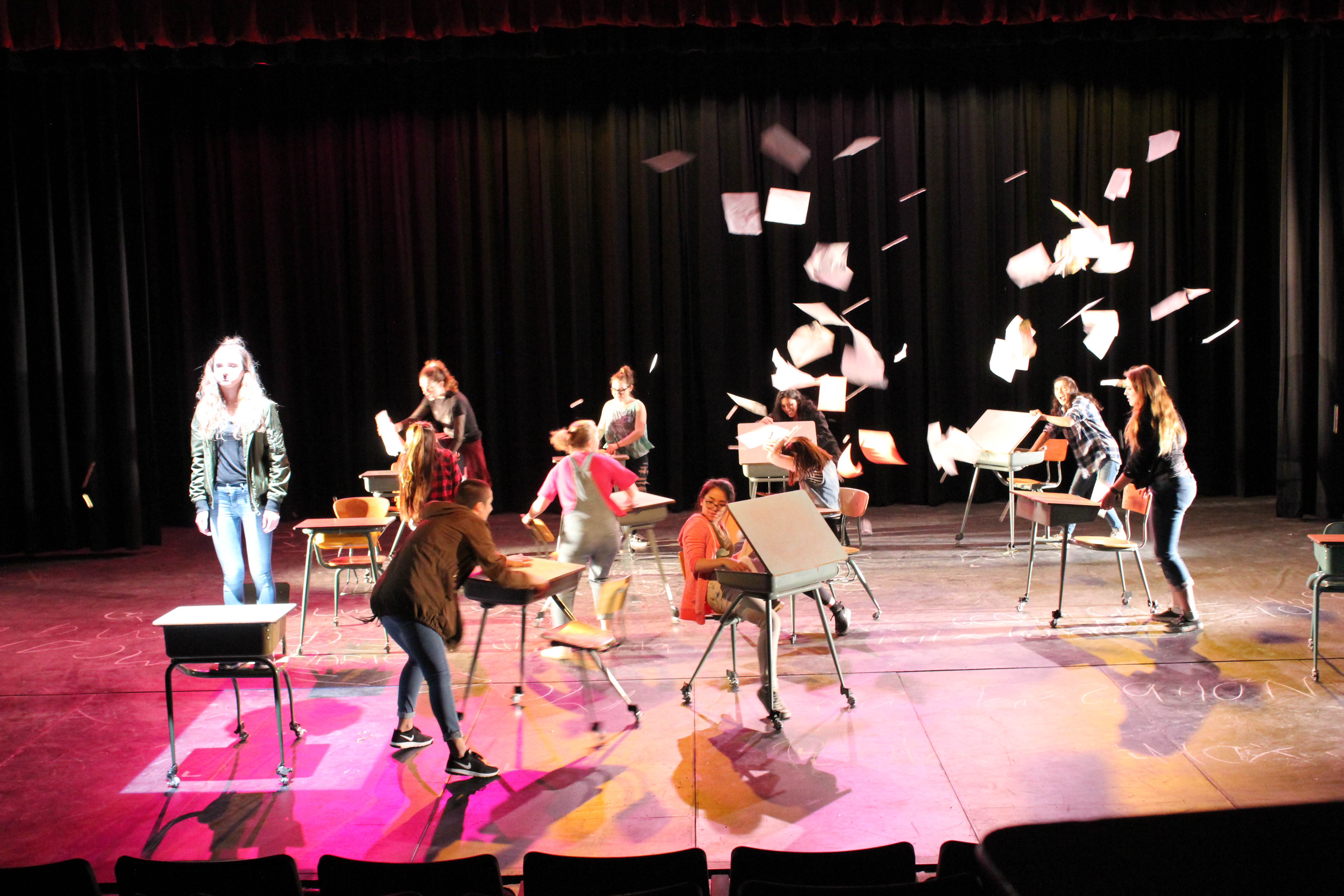 A scene from Exploder at Western Canada High School 