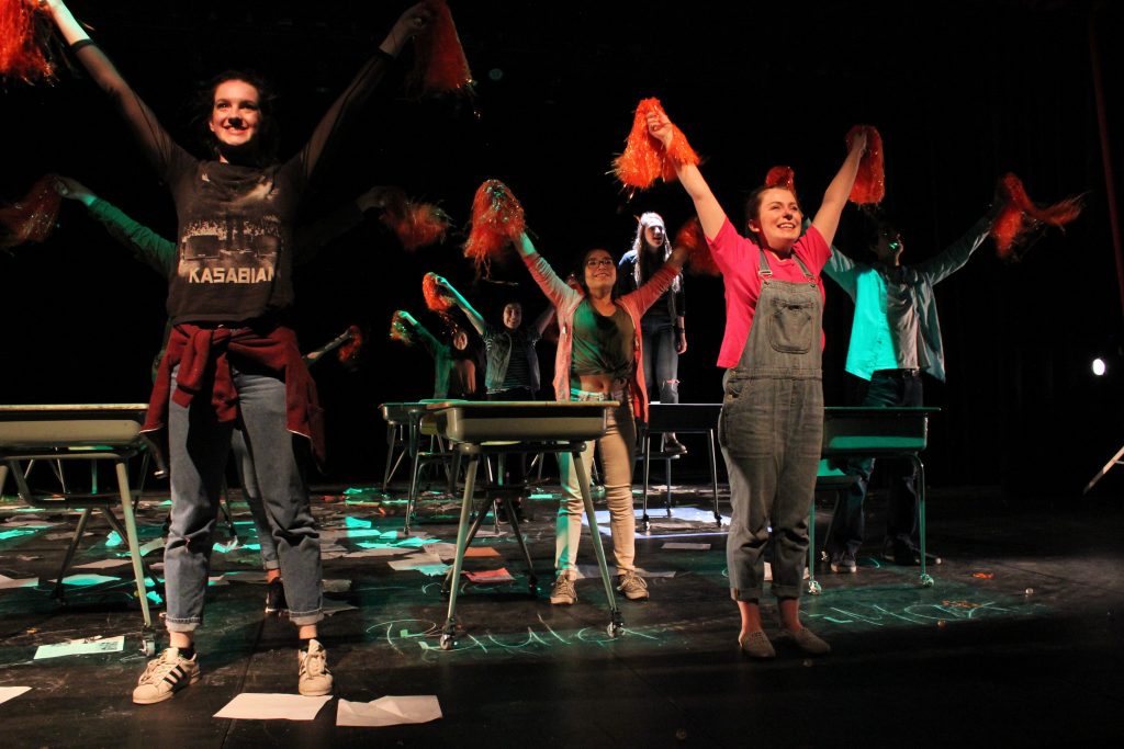 A scene from Exploder at Western Canada High School 